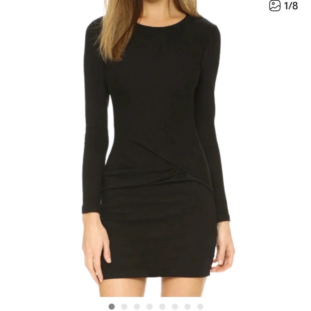 IRO Black Long-Sleeve Bodycon Dress - Brand:
